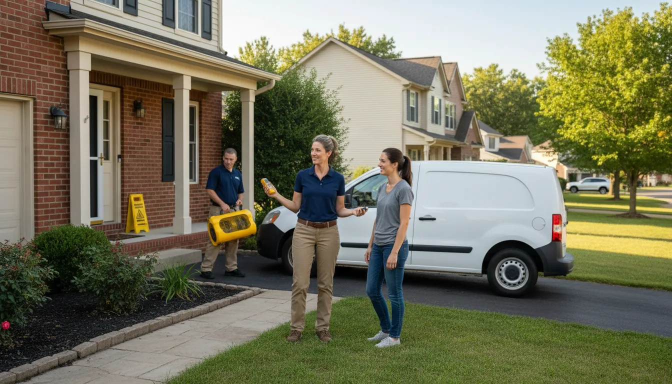 Residential water damage restoration in Point Of Rocks, MD